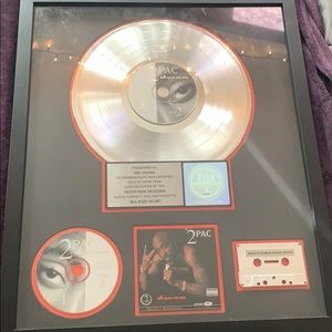 2pac platinum plaque original
